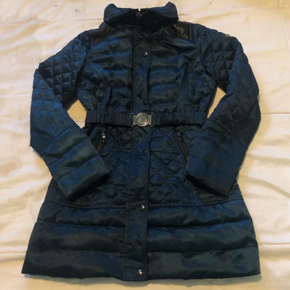 Guess - Crystal Teal Winter Puffer Jacket - Picture 1 of 15